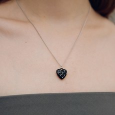 여성용 퀄팅 하트 목걸이 VH239ONE009B