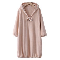 마켓피오 욕실 리본포인트 후드 목욕가운 98 x 140 cm, 타입4, 1개