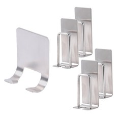 Franc-onde 簡潔304不鏽鋼牙刷架4入 + 刮鬍刀架 4人用套組, 1套, 單一顏色