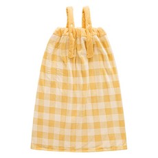 Market Pio 浴室格紋毛巾式浴袍, 款式3, 1個