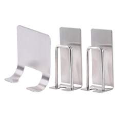 Franc On De 簡潔304不鏽鋼牙刷架 2入 + 刮鬍刀架套組 2人用, 1套, 單一顏色