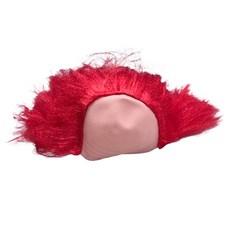 Party09 派對用光頭假髮 一般款, 紅色, 1個