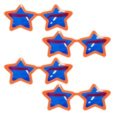 Party09 星星造型眼鏡, 4個, 橘色