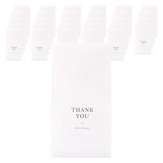 hello moris Simple Thank You 直式零用錢信封, 白色, 30個