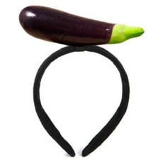 미미파티 음식 야채 채소 행사 머리띠, 가지, 1개