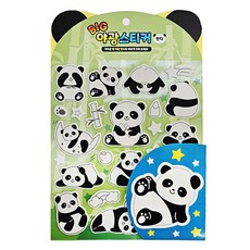 대광기업 빅 야광 스티커 판다, 1개