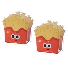 레드캐비넷 일러스트 아크릴 다용도 브러쉬 보관함, 포테이토, 2개