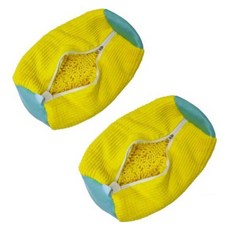 Wonine 簡易運動鞋洗衣網 洗衣袋, 黃色, 2個