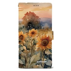 케이스퍼시픽 썬플라워 가죽 다이어리 지갑형 휴대폰 케이스