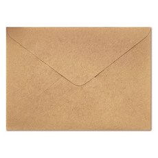 愛麗絲牛皮紙明信片信封 115 x 165 mm, 100個, 棕色