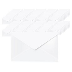 카드봉투 소 11.5 x 16.5 cm, 화이트, 100개