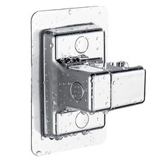 리빙홈디테일 초강력 접착식 샤워기 거치대 고급형 LHD-041, 실버