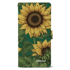 CASE PACIFIC 向日葵皮革書本式錢包手機殼