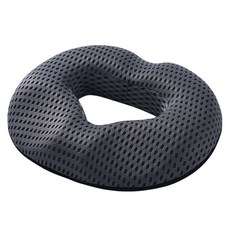 孕婦適用人體工學舒適坐墊, 網狀灰色, 1個