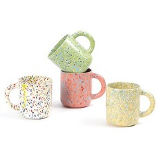 폴마르켄 스텔라 머그 4종 세트 390ml, E세트(후르츠화이트, 가든그린, 코랄핑크, 머스타드 옐로우), 1세트