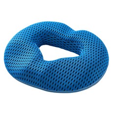 孕婦適用人體工學舒適坐墊, 網狀藍色, 1個