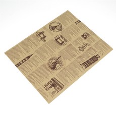 New York Cafe 復古舊報紙包裝紙, 500入, 1套