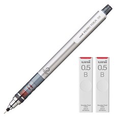 쿠루토가 샤프 스탠다드 모델 실버 M5-450 + 전용 샤프심 B 2p 세트, 0.5mm, 1개