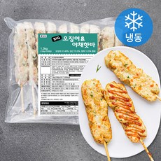 빅 오징어 & 야채핫바 10입 (냉동), 1.3kg, 1개