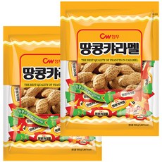 CROWN 皇冠 焦糖花生糖, 2袋, 350g