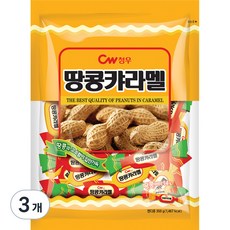 CW 花生焦糖, 3包, 350g
