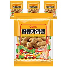 CROWN 皇冠 焦糖花生糖, 4袋, 350g