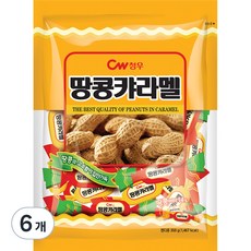 CROWN 皇冠 焦糖花生糖, 6袋, 350g