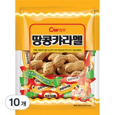 CROWN 皇冠 焦糖花生糖, 10袋, 350g