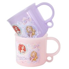 Skater 微波爐抗菌掛式馬克杯 200ml 2件組 KE5AAGW, 1套, 迪士尼 粉紫色