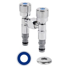 DOOJIN 浴室雙向纖薄扁平水龍頭 雙邊洗衣機軟管連接用 冷水 DF80, 1個