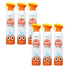 아토앤오투 유아용 뱀뱀 버블 클렌저 오렌지, 300ml, 6개