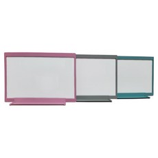 金剛白板 彩色磁鐵白板 3件組, ABS一體成型