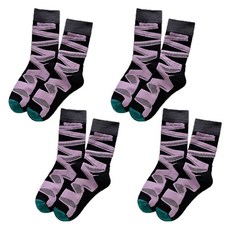 소니오 여성용 라인 리본 패션 양말 4켤레 세트