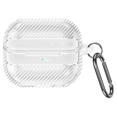 오토포커스 TPU 케이스 + 카라비너 세트 갤럭시 버즈3, 투명, 1세트