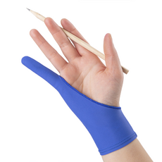 Misoroun 防觸控平板繪圖手套 單手佩戴款 type1 5入, 藍色