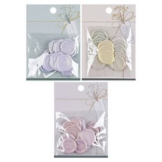 Eumes 喜帖封蠟印章貼紙 3款 x 18入組, 1套, A款