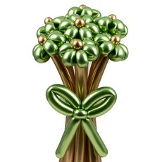 셈퍼텍스 요술풍선 데이지 튤립 꽃다발 만들기 세트, 리플렉스 라임그린, 1세트