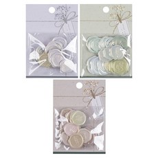 Eumes 喜帖封蠟印章貼紙 3款 x 18入組, 1套, B款