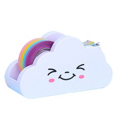 Omatang 雲朵膠帶切割器 + 膠帶套組, 1套, 彩虹(膠帶)