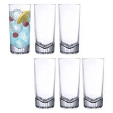 누드 칼데라 위스키 하이볼 글래스, 6개