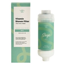 VitA ON 草本維他命香氛沐浴濾水器, 1個, 鼠尾草香