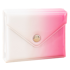 微笑漸層照片卡冊 10.5 x 2 x 8 cm, 粉紅色漸層, 14張