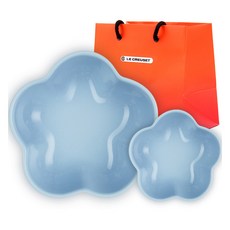 르크루제 플라워 디쉬 12cm + 20cm 세트 + 쇼핑백S, 1세트, 플라워 디쉬 12cm + 20cm + 쇼핑백S, 코스탈블루