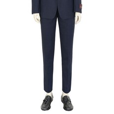 BASSO 男士頂級羊毛千鳥格紋西裝褲 BSX1PF6