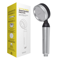 hanafilter 維他命蓮蓬頭, 1個, 銀色