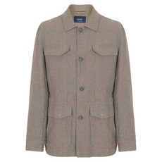 바쏘 남성용 사파리 워싱 린넨 점퍼 BSX1UA04A