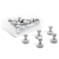 파스텔 체스형 자석 홀더 소, 그레이, 10개