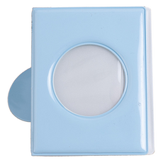 미소로운 컬러풀 폴라로이드 포토카드 보관앨범 라운드 8.5 x 11 cm, 라운드 블루, 16매