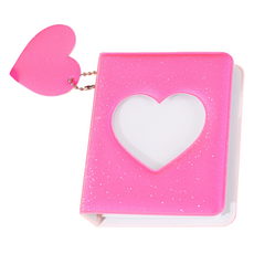 微笑亮片多彩小卡收納冊 8.5 x 10.5 cm, 粉紅色, 16張