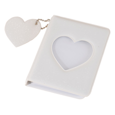 미소로운 글리터 컬러풀 포토카드 보관 앨범 8.5 x 10.5 cm, 화이트, 16매